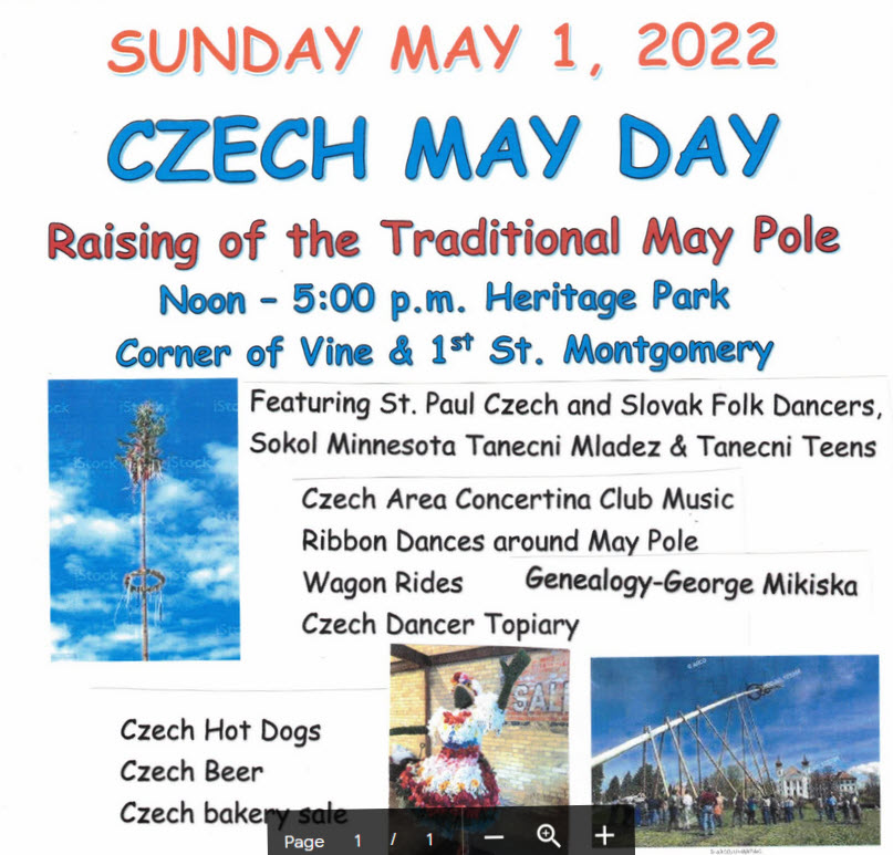 Czech May Day (festival) | Czechoslovak Genealogical Society International