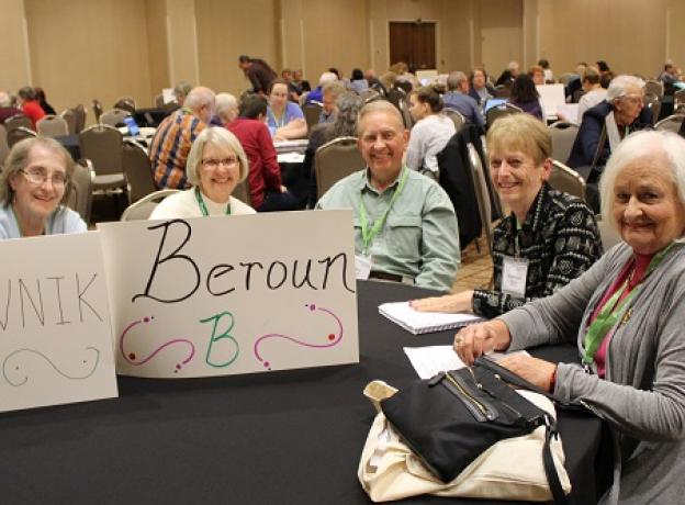 CGSI conference attendees at a table