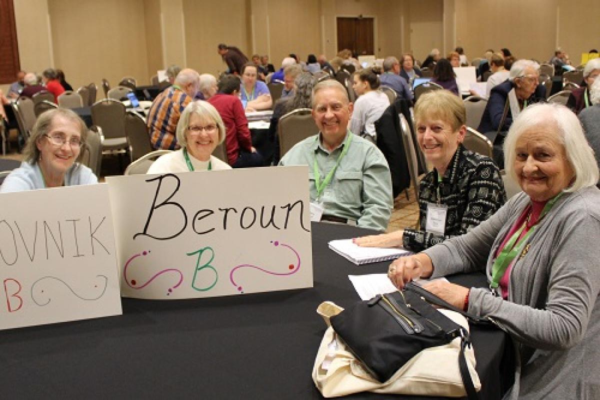 CGSI conference attendees at a table