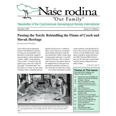 Cover of September 2006 Naše rodina