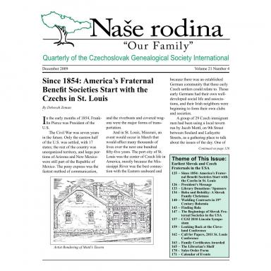 Cover of December 2009 Naše rodina