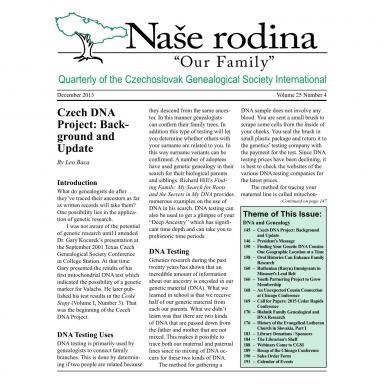 Cover of December 2013 Naše rodina
