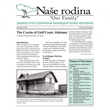 Cover of December 2014 Naše rodina