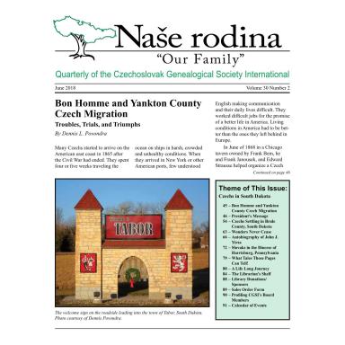 Cover of June 2018 Naše rodina