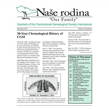 Cover of December 2018 Naše rodina