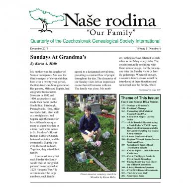 Cover of December 2019 Naše rodina