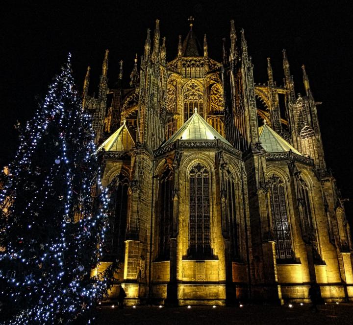 Prague cathedral winter