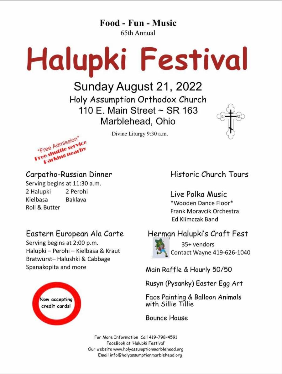 Halupki festival flyer 2022