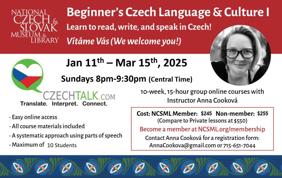 2026 NCSML Czech language class